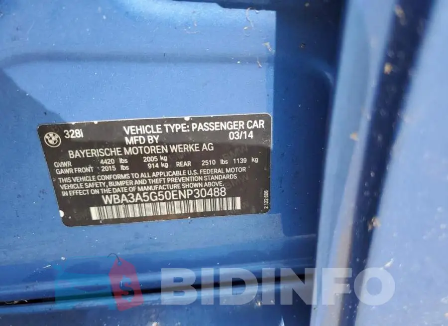 WBA3A5G50ENP30488 Photo# 12