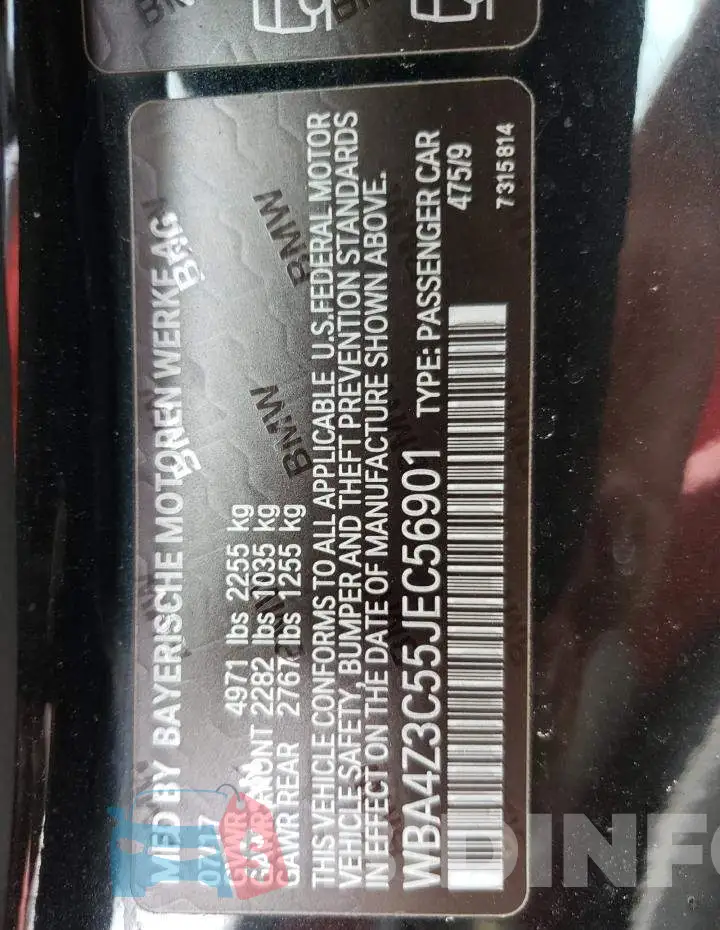 WBA4Z3C55JEC56901 Photo# 12