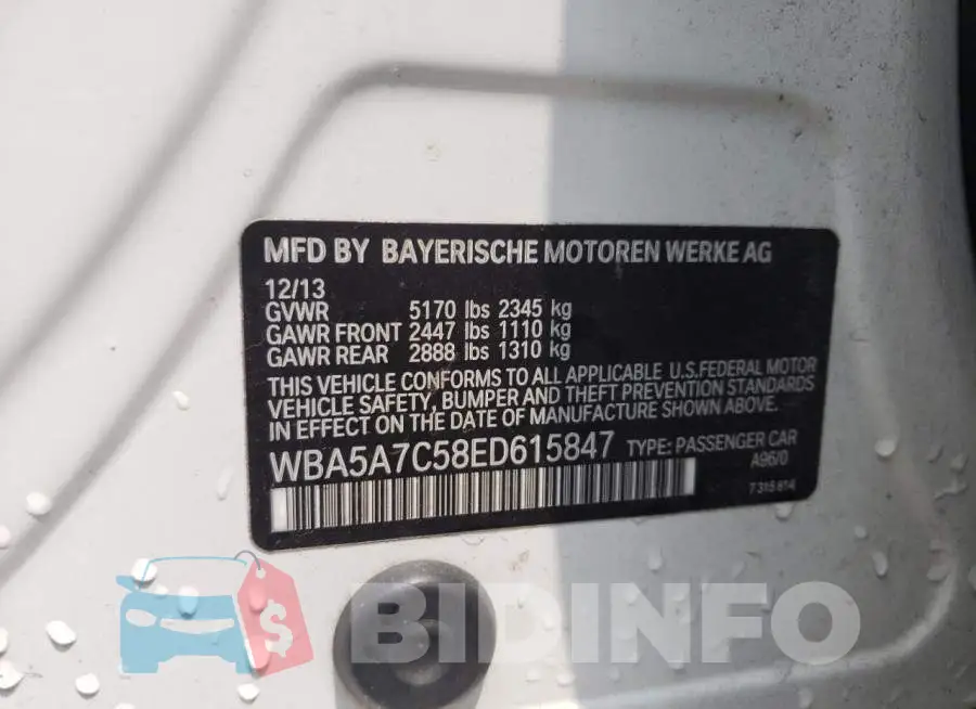WBA5A7C58ED615847 Photo# 12