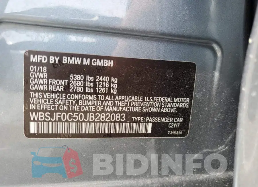 WBSJF0C50JB282083 Photo# 12