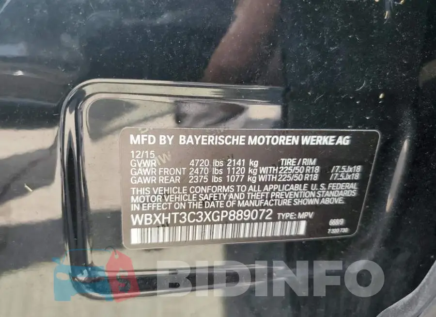 WBXHT3C3XGP889072 Photo# 12
