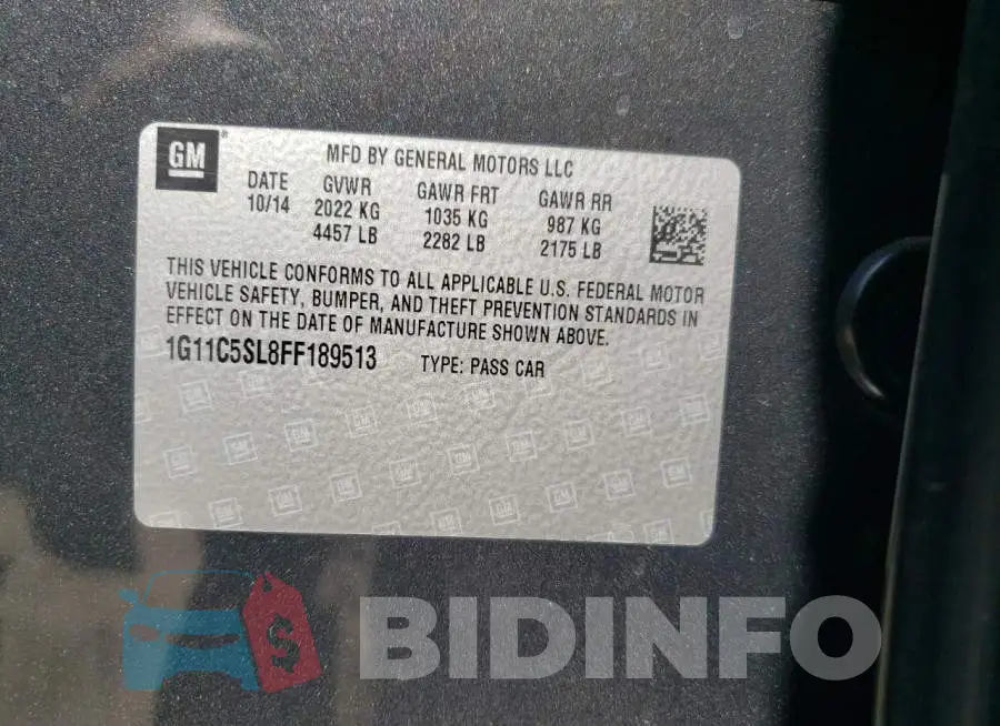 1G11C5SL8FF189513 Photo# 12