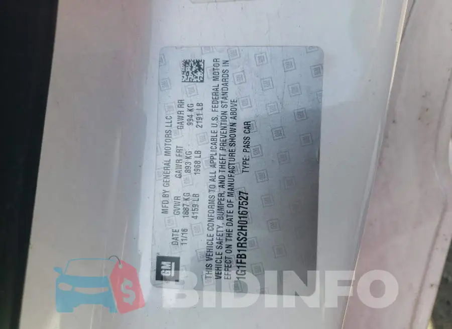 1G1FB1RS2H0167527 Photo# 12