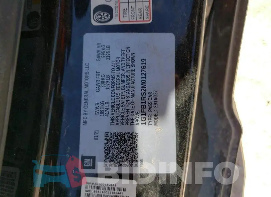 1G1FB1RS2M0127619 Photo# 12