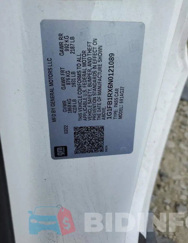 1G1FB1RX6N0121089 Photo# 12