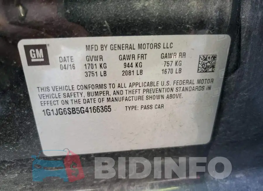 1G1JG6SB5G4166365 Photo# 12