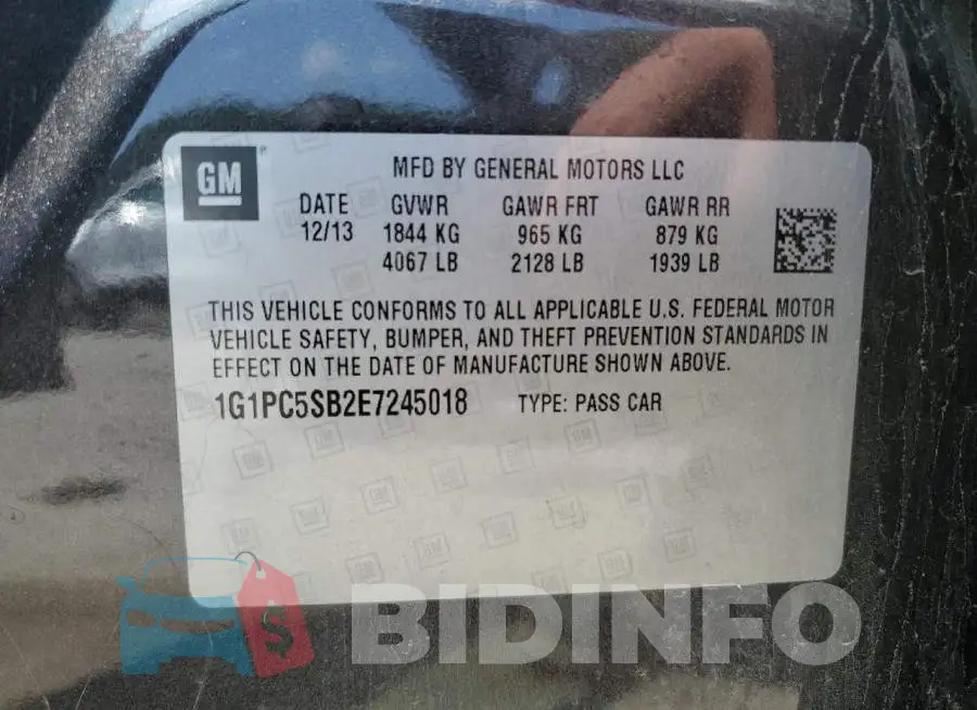 1G1PC5SB2E7245018 Photo# 12