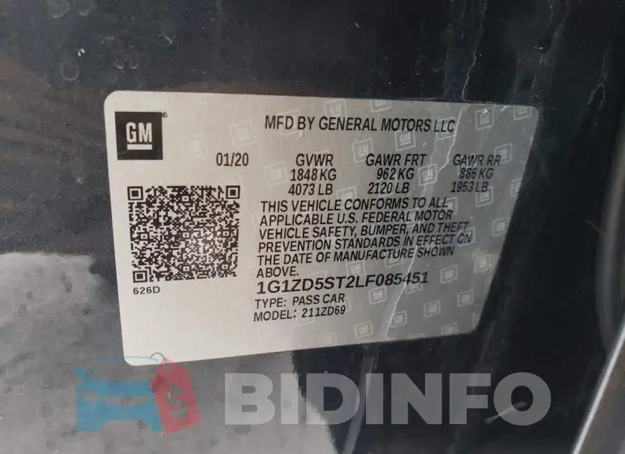 1G1ZD5ST2LF085451 Photo# 13