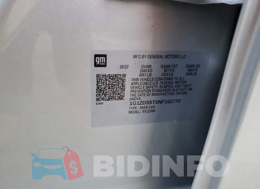 1G1ZD5ST5NF162770 Photo# 13