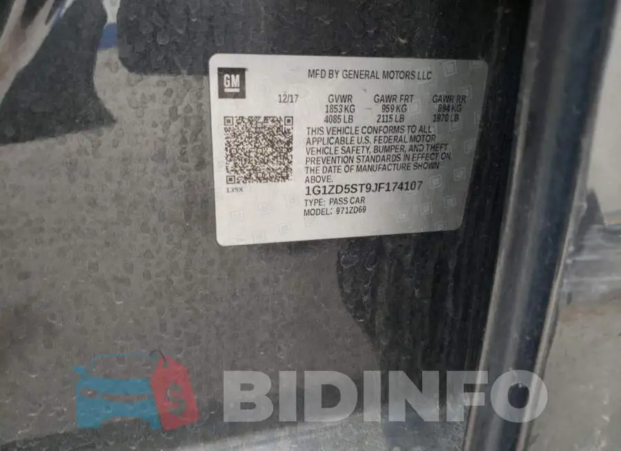1G1ZD5ST9JF174107 Photo# 13