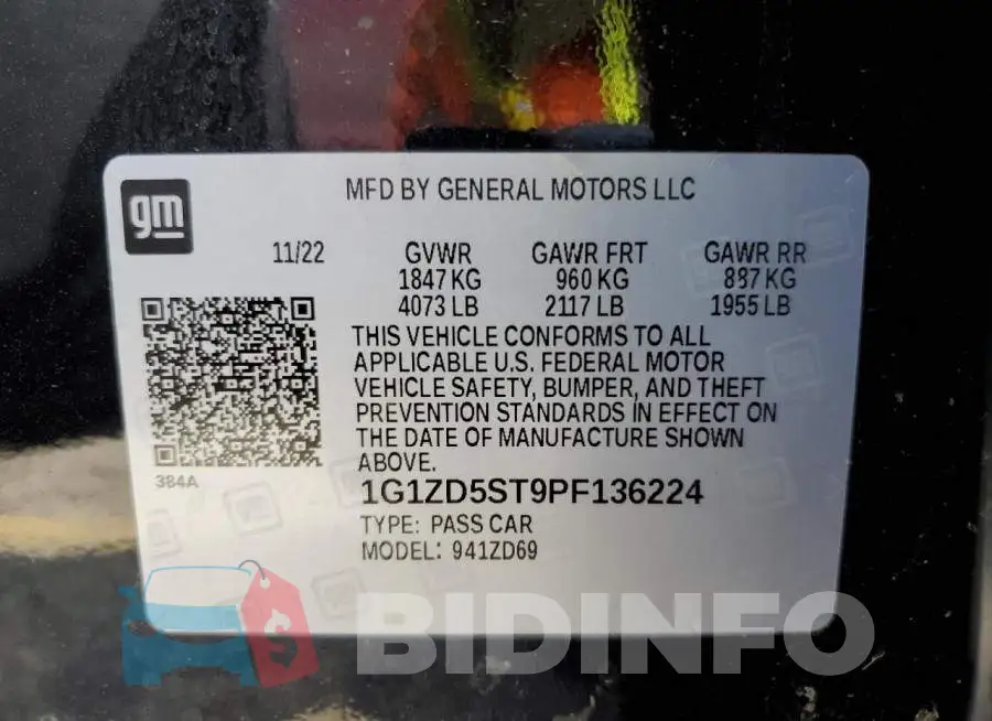 1G1ZD5ST9PF136224 Photo# 12