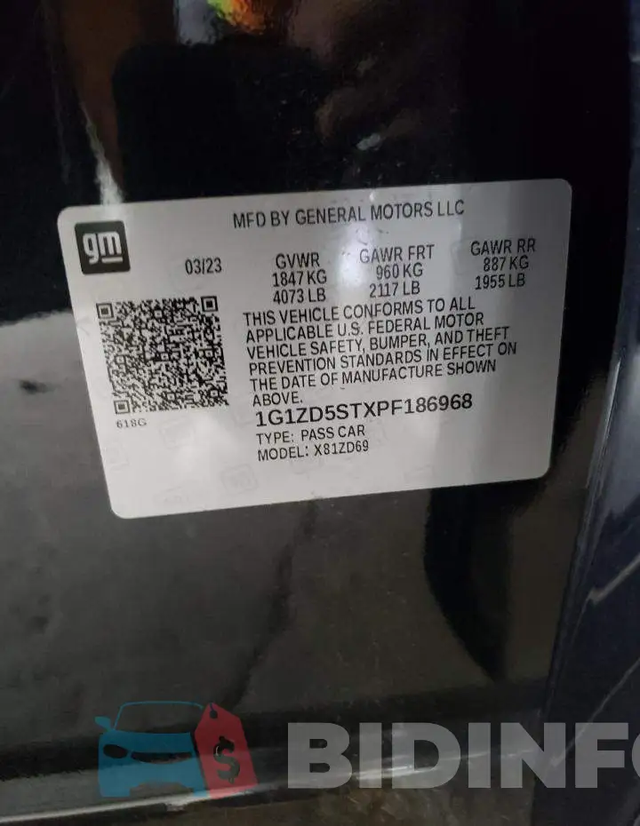 1G1ZD5STXPF186968 Photo# 12