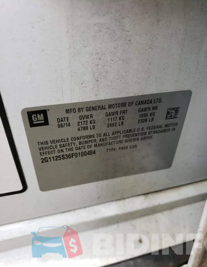 2G1125S36F9100484 Photo# 12