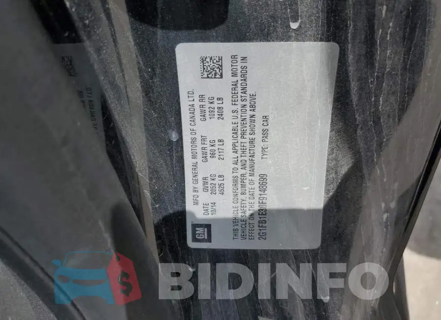 2G1FB1E30F9148699 Photo# 12