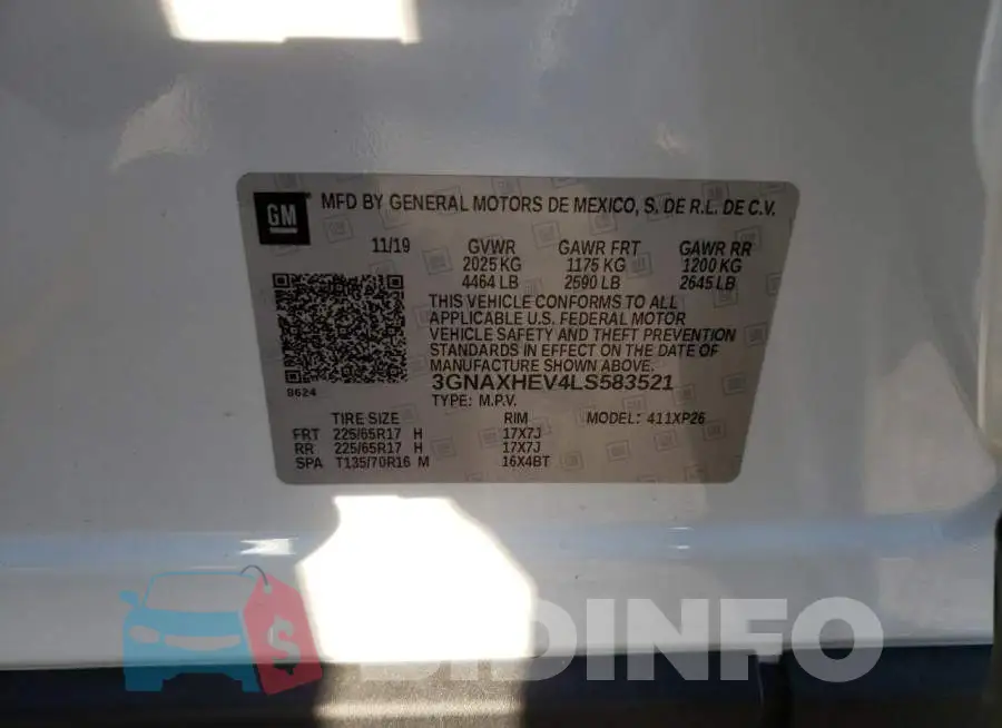 3GNAXHEV4LS583521 Photo# 12