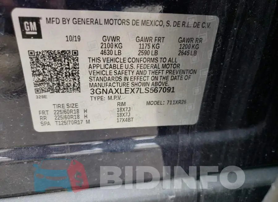 3GNAXLEX7LS567091 Photo# 13
