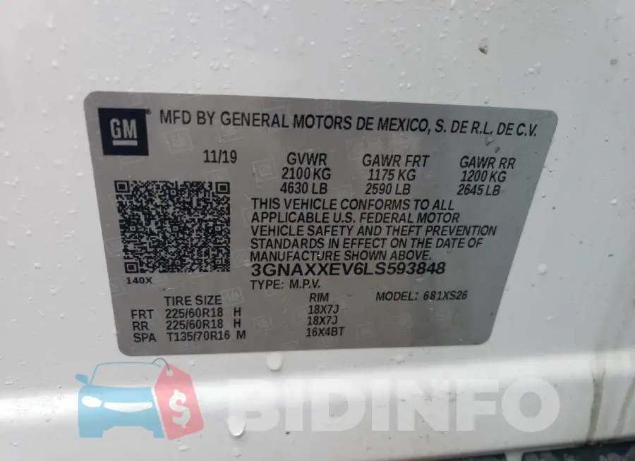 3GNAXXEV6LS593848 Photo# 12