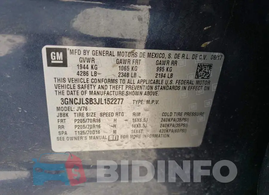 3GNCJLSB3JL152277 Photo# 13