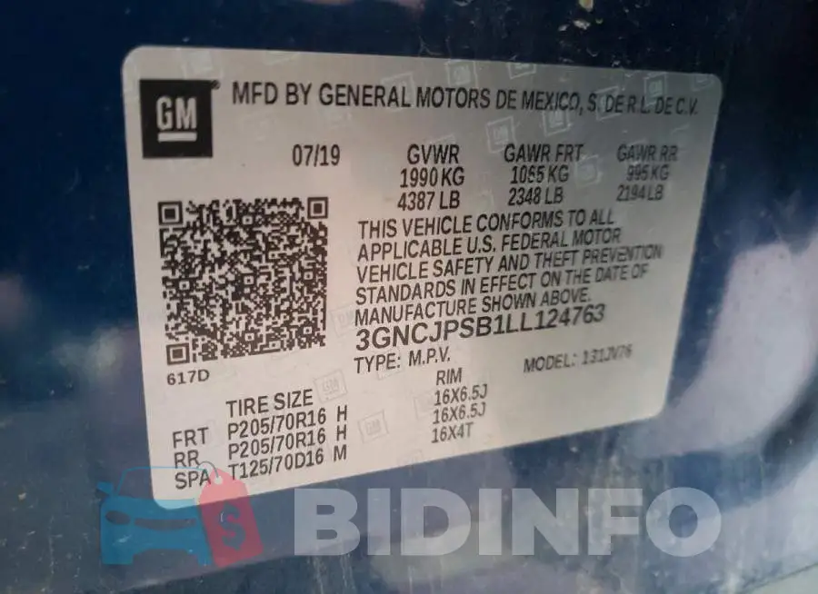 3GNCJPSB1LL124763 Photo# 13