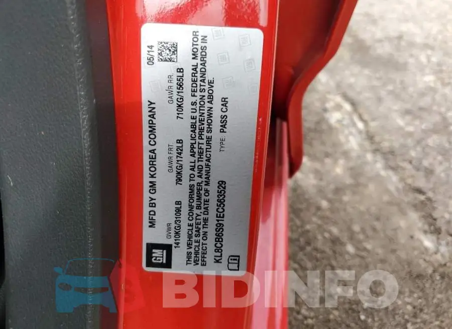 KL8CB6S91EC563529 Photo# 12