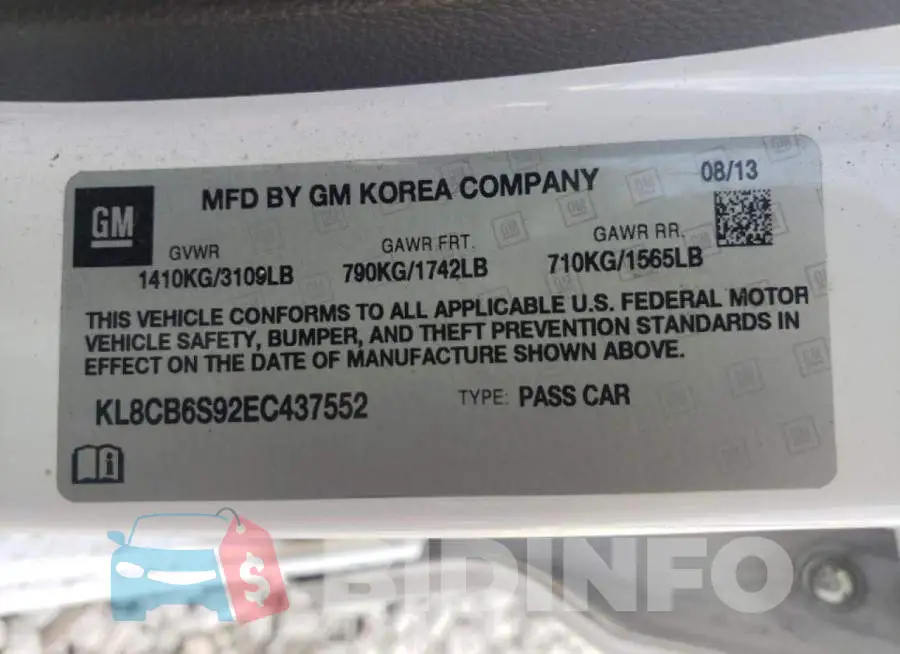 KL8CB6S92EC437552 Photo# 10