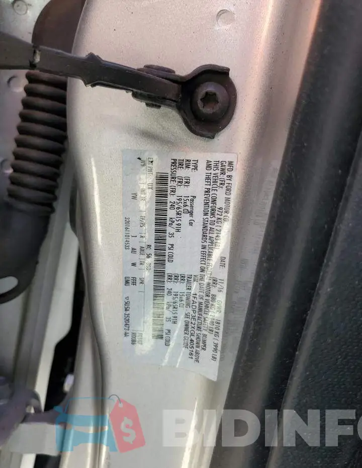 1FADP3E2XGL405161 Photo# 12