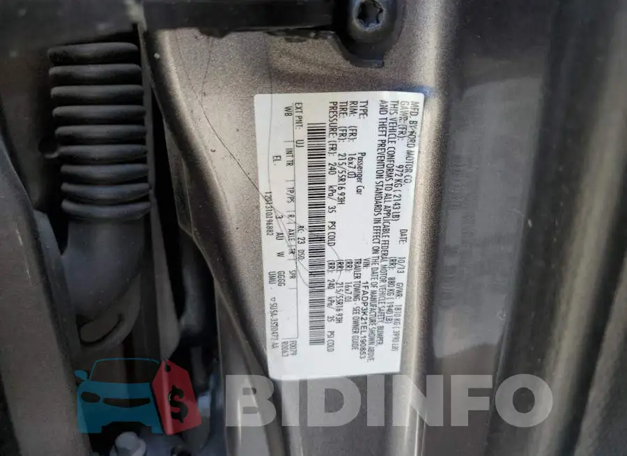 1FADP3K21EL190853 Photo# 12