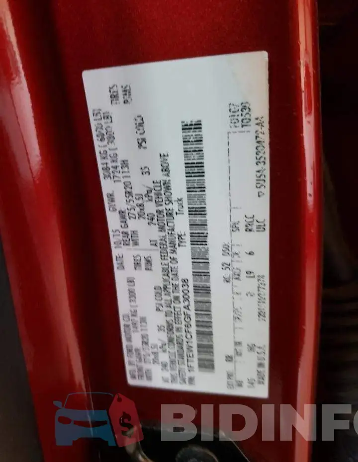 1FTEW1CF6GFA30038 Photo# 12