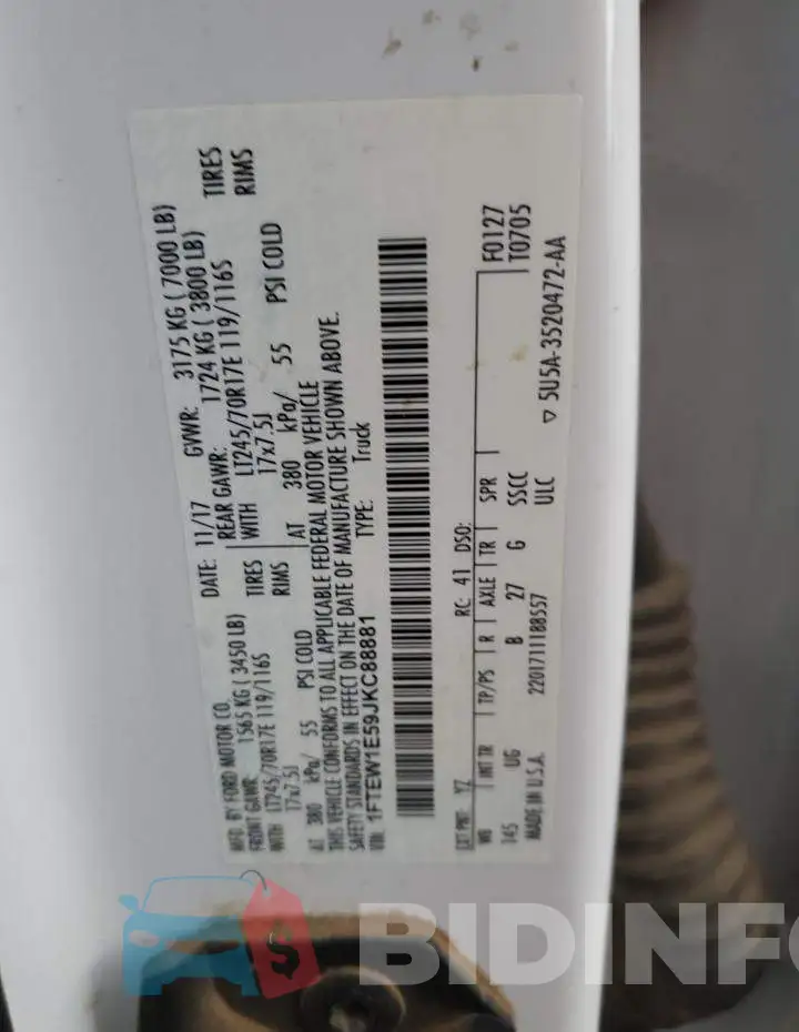 1FTEW1E59JKC88881 Photo# 12