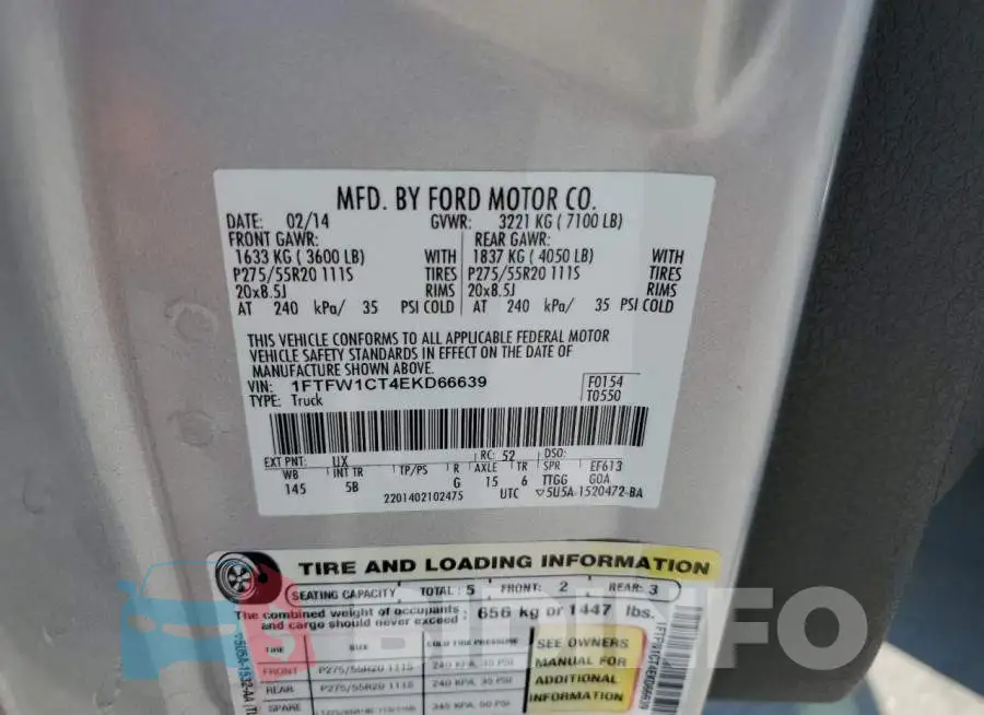 1FTFW1CT4EKD66639 Photo# 13