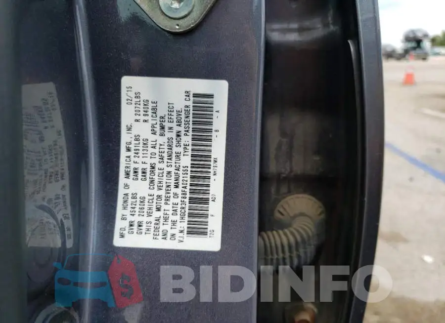 1HGCR3F88FA021555 Photo# 12