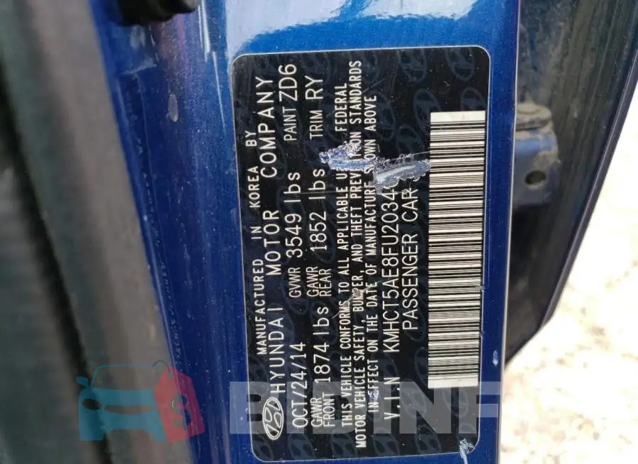 KMHCT5AE8FU203405 Photo# 12