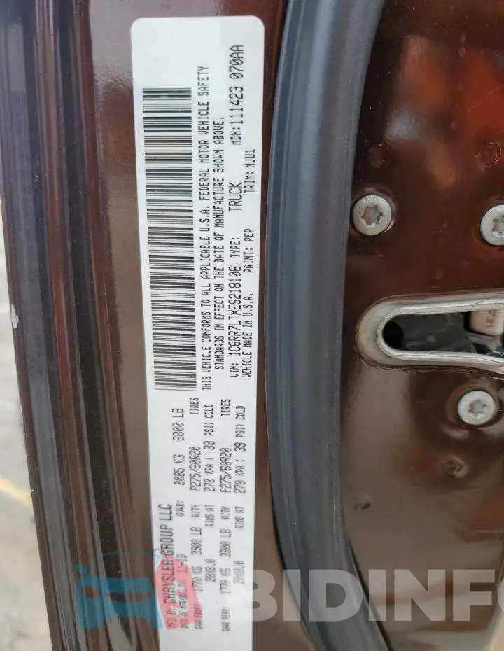 1C6RR7LTXES218106 Photo# 12