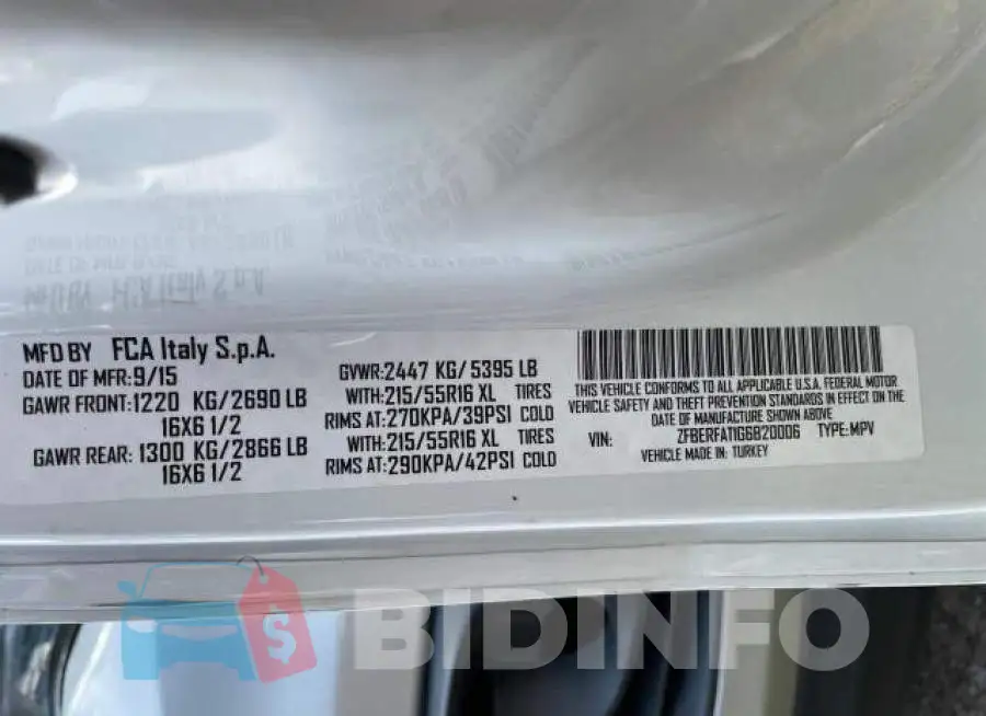 ZFBERFAT1G6B20006 Photo# 10