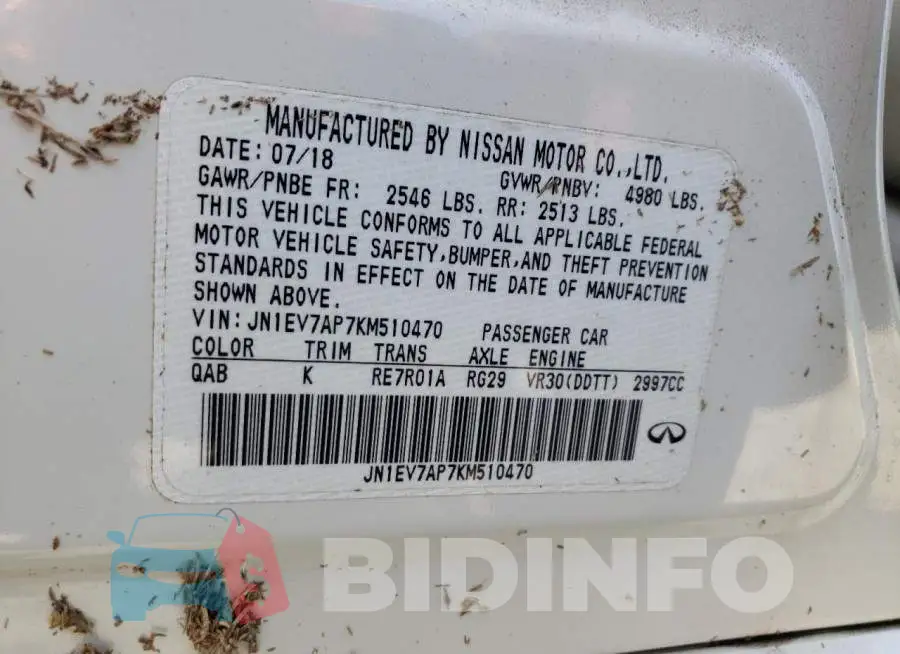 JN1EV7AP7KM510470 Photo# 12