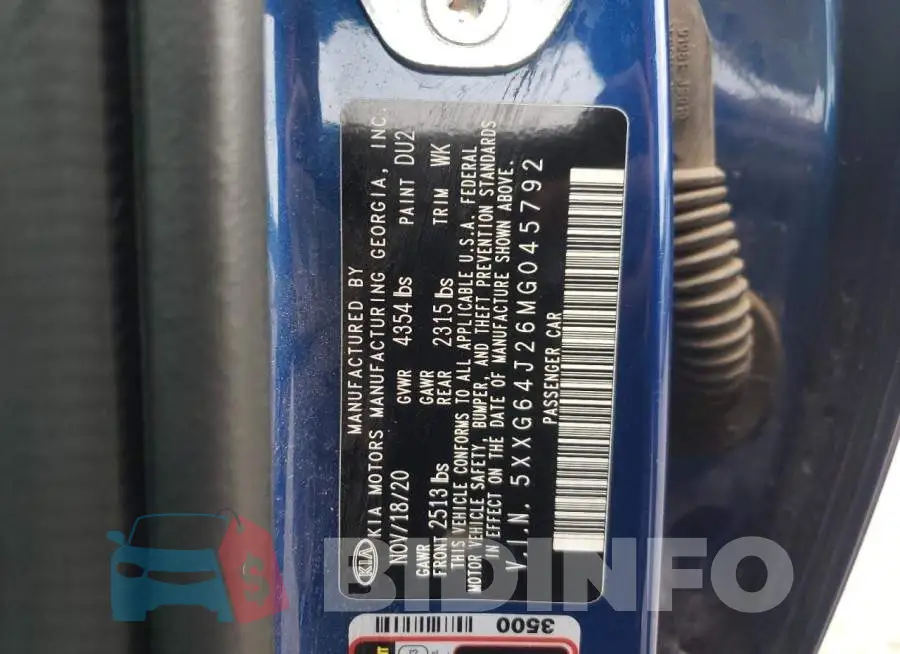 5XXG64J26MG045792 Photo# 12