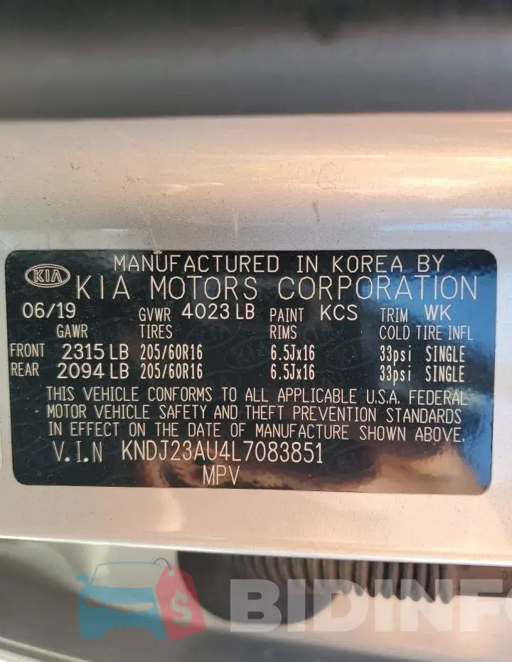 KNDJ23AU4L7083851 Photo# 12