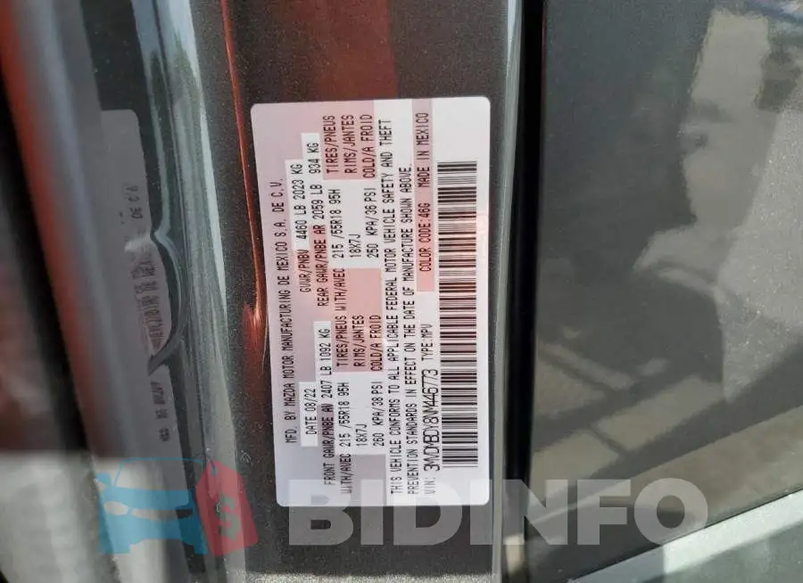3MVDMBDY8NM446773 Photo# 12