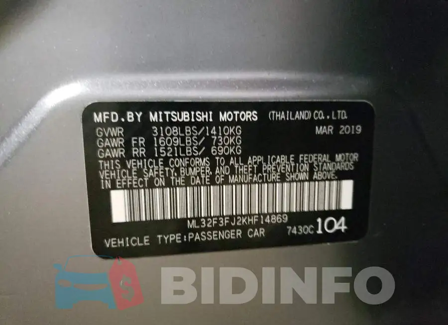 ML32F3FJ2KHF14869 Photo# 12