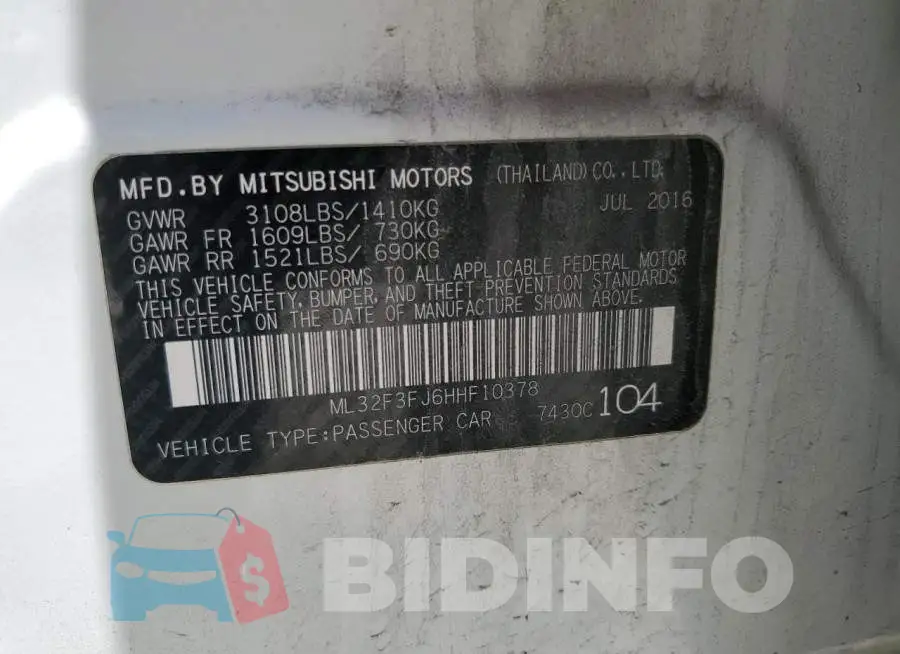 ML32F3FJ6HHF10378 Photo# 12