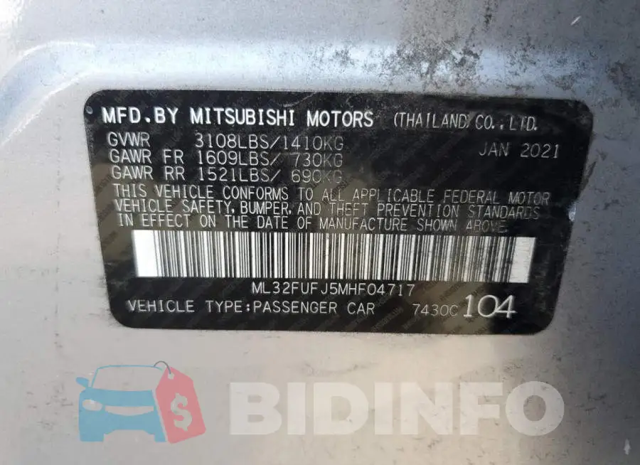 ML32FUFJ5MHF04717 Photo# 12