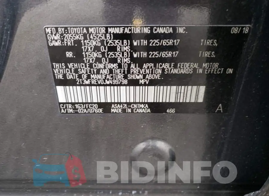 2T3WFREV0JW499798 Photo# 14