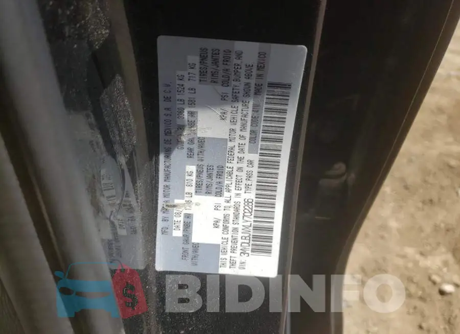 3MYDLBJVXLY702286 Photo# 12
