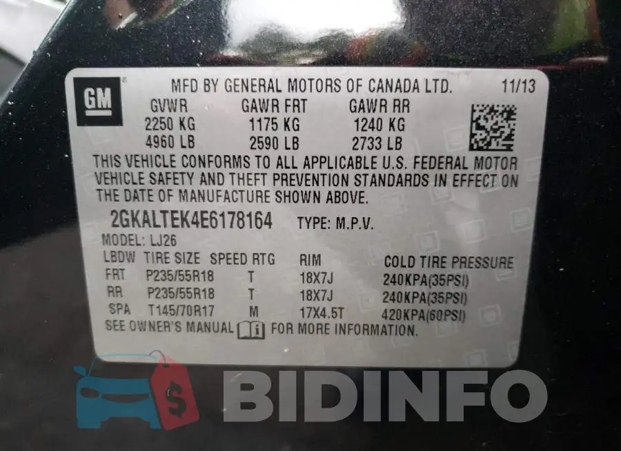 2GKALTEK4E6178164 Photo# 12