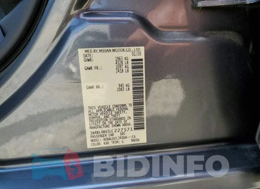 1N4BL4BV2LC227571 Photo# 12