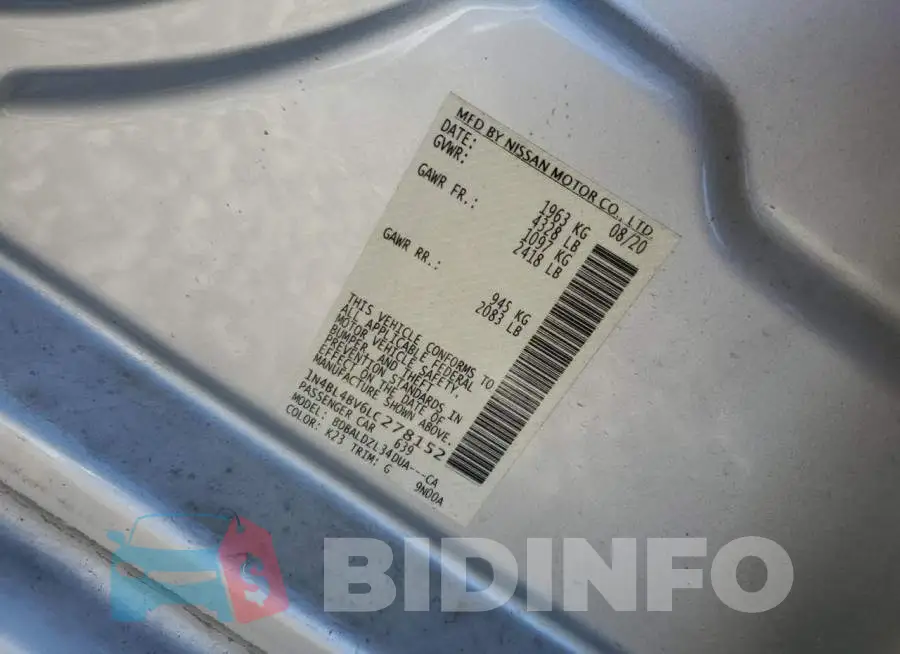 1N4BL4BV6LC278152 Photo# 12