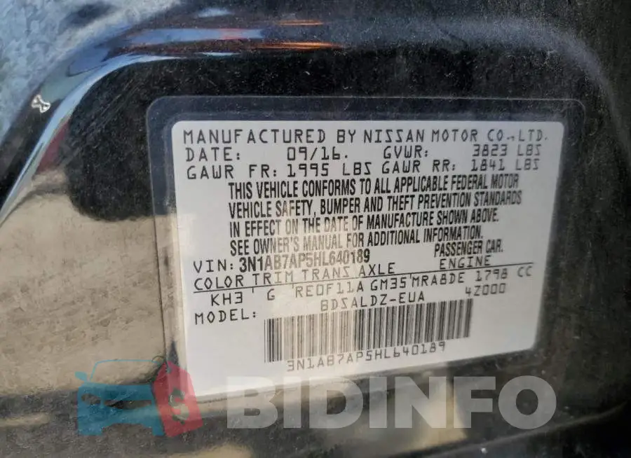 3N1AB7AP5HL640189 Photo# 12