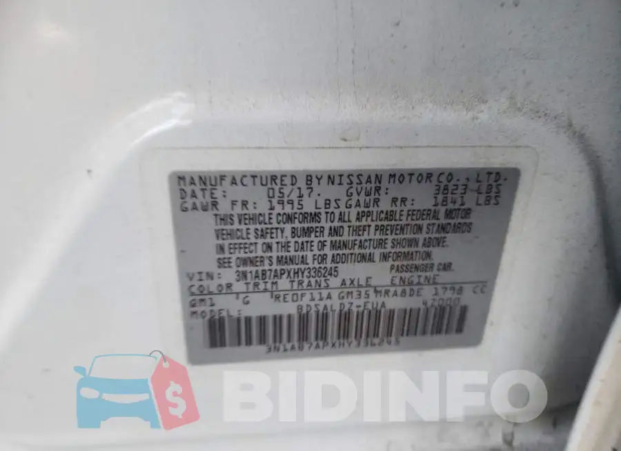 3N1AB7APXHY336245 Photo# 12