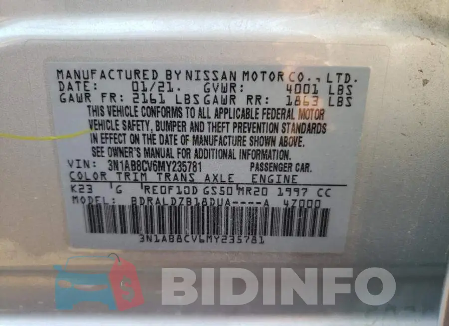 3N1AB8CV6MY235781 Photo# 12