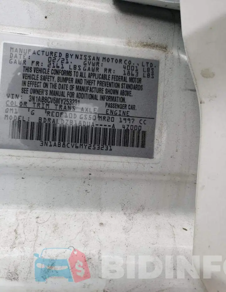 3N1AB8CV6MY253231 Photo# 12